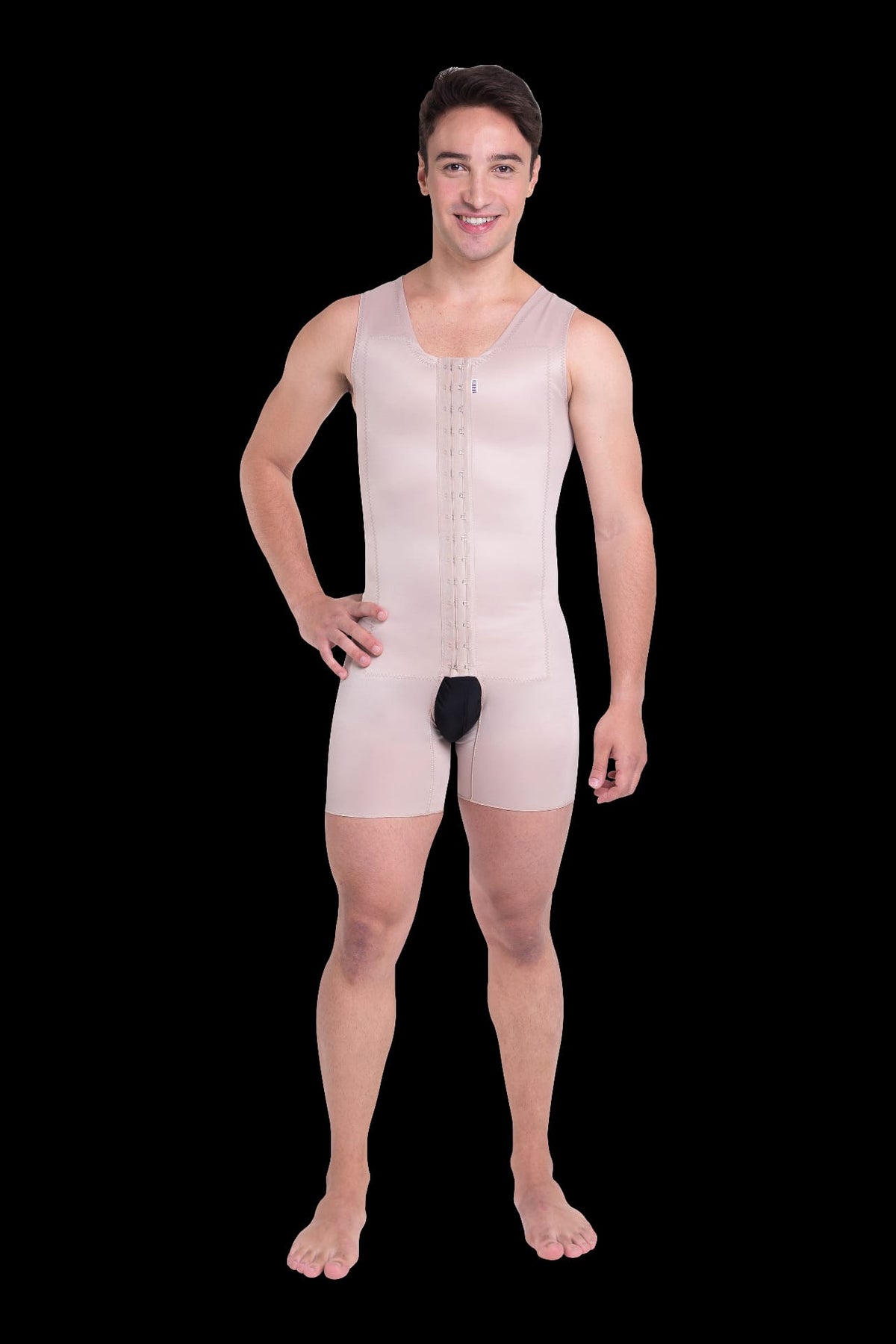 CINTA PÓS CIRÚRGICA - MACAQUINHO SHORTS COM ALÇA REGATA ( MASCULINO)